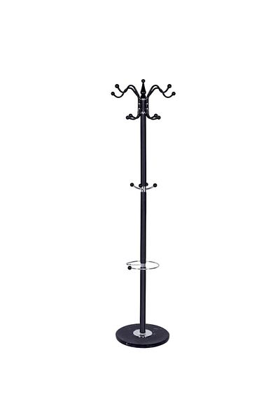 SERSIMO Metal Coat Rack Sersimo, 12 Hooks, 174cm, Black