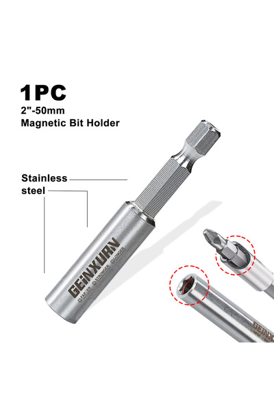 choice2 حامل رؤوس مفكات براغي من الفولاذ المقاوم للصدأ من جينكسورن، قطعة واحد...