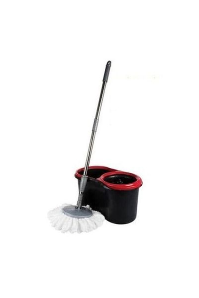 OEM Set galeata cu mop microfibra, SilverHome, Plastic, 13l, Negru