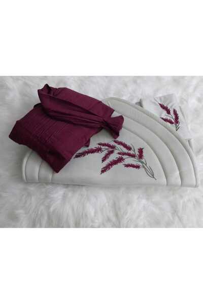 smart home طقم صلاة من سجادة اسفنج مبطن ومطرز و شرشف صلاة خامة باردة ممتازة ن...