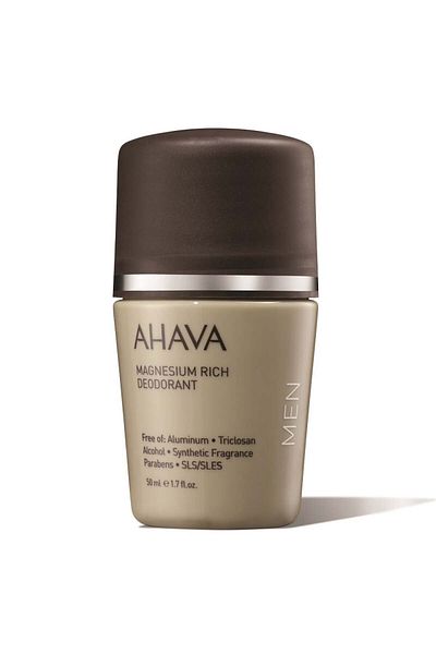 AHAVA Time to Energize Men Magnesium Deodorant for Men, 50 ml