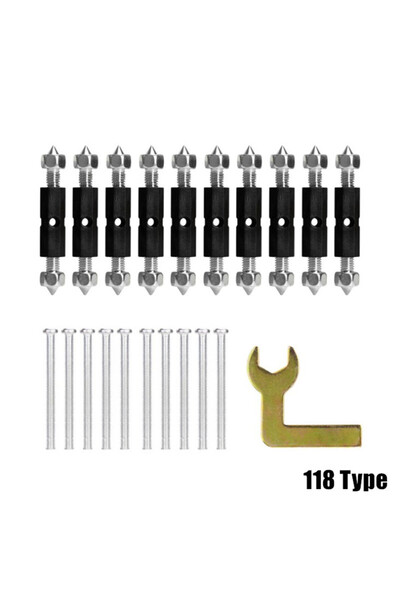 Choice1 12 فولت، نوع 118، 10 قطع، براغي تثبيت مفتاح من النوع 118/86، قضيب دعم...