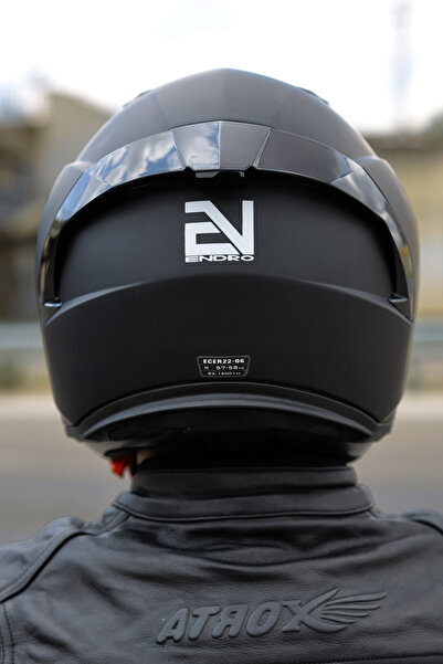 ENDRO Thunderbolt Mat Siyah Kask