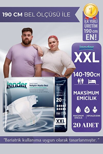 JENDER Bel Bantlı Hasta Bezi XXL 20'li
