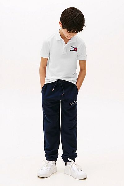 Tommy Hilfiger TRICOU POLO CU STEAG TOMMY SCRIPT SS
