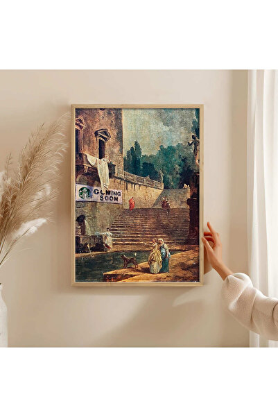 HOMEPACK AHŞAP ÇERÇEVELİ TABLO ÇERÇEVELİ POSTER SANATSAL DUVAR DEKORU TK/1483