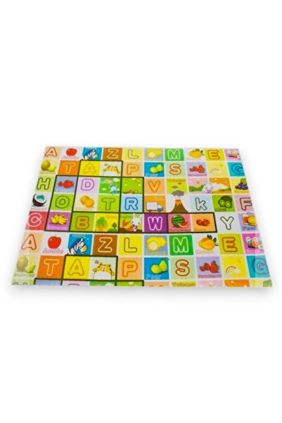 Doty Multicolor Puzzle Rug with Letters, Thermo-Insulating, 120 cm, 4 Pieces