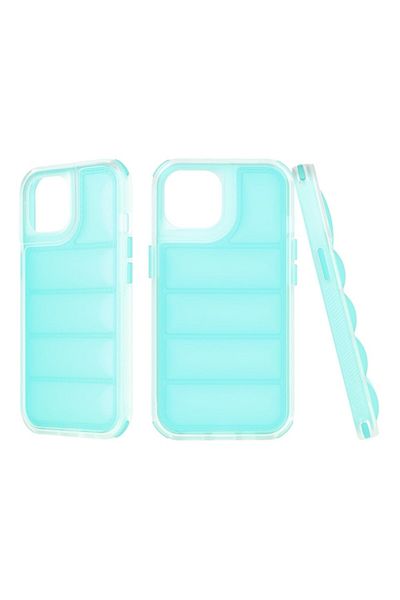 Rao Husa compatibila cu iPhone 15, Protection, Wave Shield, M50, Plastic, Turquoise