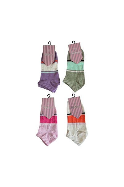 Divvinhomewear Women's 4-Piece Booties Socks