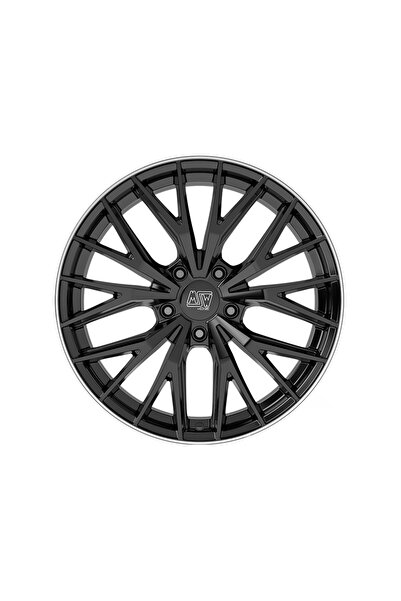 MSW 44 5X112 8,5X20 ET35 73,1 GLOSS BLACK LIP POLISHED JANT (4 ADET)