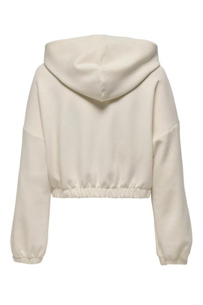 ONLY Onlscarlett Life Ls Zip Hood Swt Noos Women's Crop Boy Hooded Zip Sweat