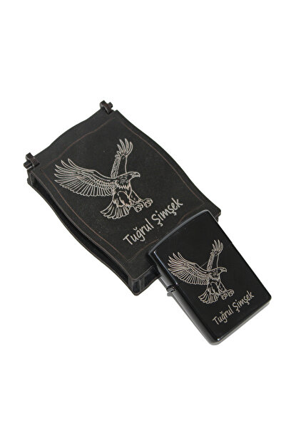 karalar ahşap KİŞİYE ÖZEL AHŞAP KUTULU METAL ÇAKMAK