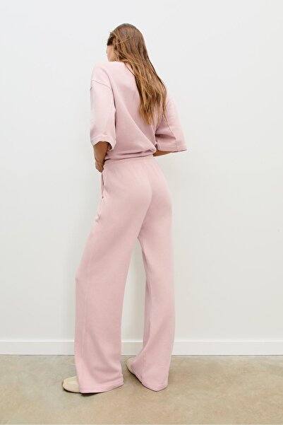 Stradivarius Yıkanmış Görünümlü Düz Paça Jogger Pantolon