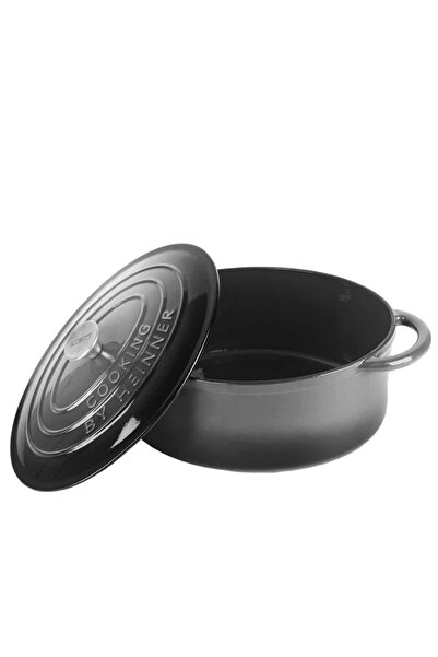 Heinner Cratită ovală din fontă emailată cu capac, 33x26.5x11.5cm, capacitate 6l Gri Marmură / DCN60799