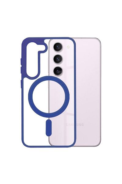Rao Husa compatibila cu Samsung Galaxy S23, Grip, MagSafe Pro, H70, Premium Lexgard, Blue