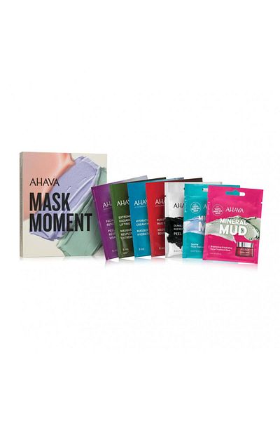 AHAVA Set of 7 Mask Moment face masks, 7 x 8 ml, 8 ml, Face mask