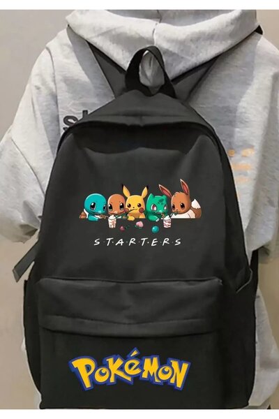 Gofeel Harajuku Street Pokemon Printed School Backpack