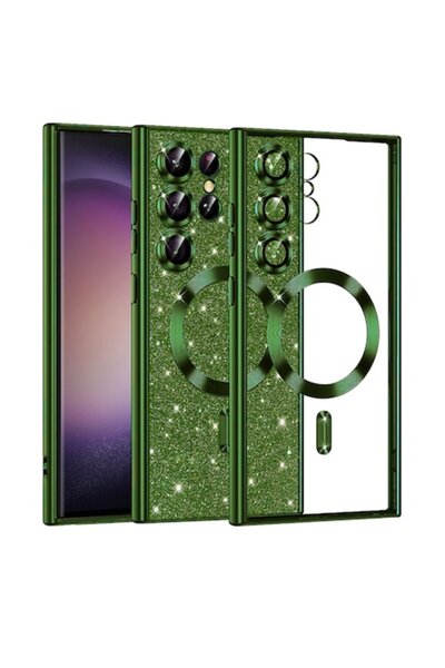 Rao Θήκη συμβατή με Samsung Galaxy S23 Ultra, Προστασία, Luxury Glitter MagSa...