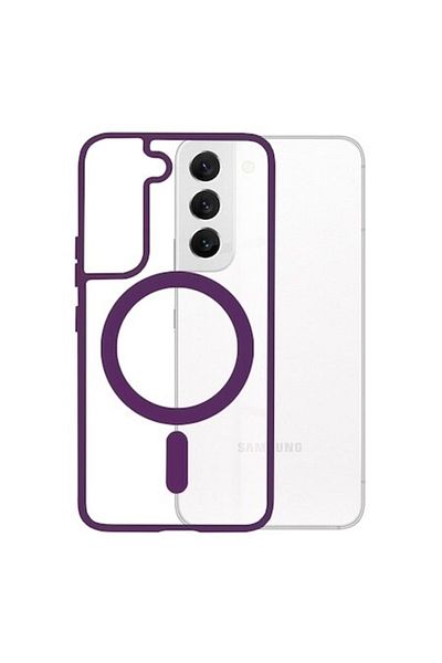 Rao Case compatible with Samsung Galaxy S22 5G, Protection, MagSafe Pro, H76, Premium Lexgard, Purple