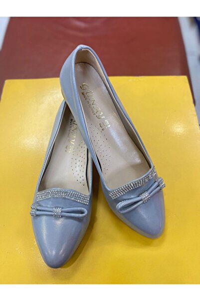 Podyum Günay Fiyonklu Şık Ortopedik Günlük Rahat Taban Babet Ayakkabı