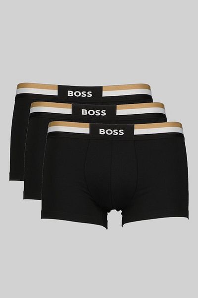BOSS , Set de boxeri cu logo - 3 perechi, Negru, 2XL