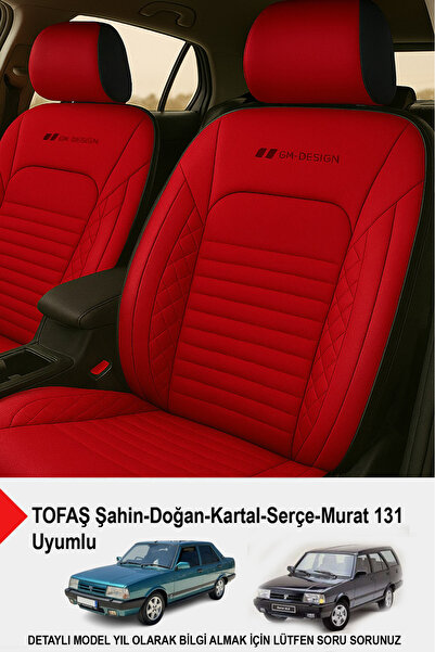 GM-DESIGN Istanbul Series Leather Car Seat Cover (Tofaş Kartal-Şahin-Doğan-Serçe-Tempra Compatible)