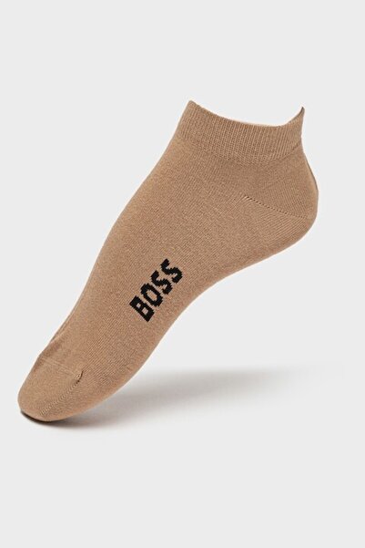 BOSS , Set de sosete pana la glezna - 2 perechi, Negru, Caramel, 39-42