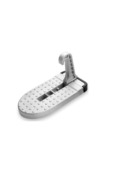 LittleDomi Pas cu Carlig Pliabil Multifunctional pentru Usa Masinii, cu Functie de Ciocan de Siguranta, Scara