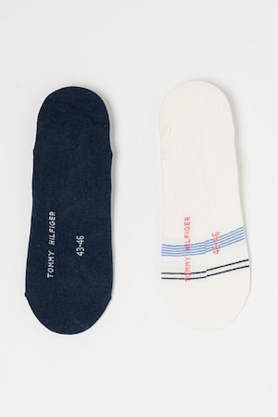 Tommy Hilfiger , Set of ankle socks - 2 pairs, White, Ultramarine blue, Size 39-42