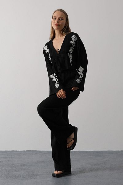VAGGON Filter Front Tie Suit