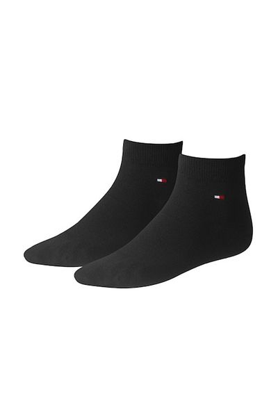 Tommy Hilfiger Set de 2 șosete scurte, negre, mărimea 43-46