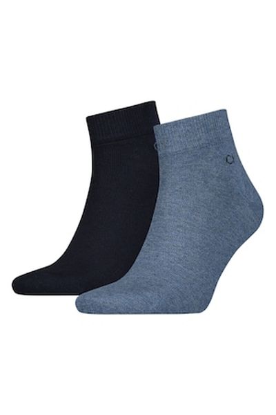 Calvin Klein , Set de șosete scurte - 2 perechi, Negru, Albastru închis, 43-46