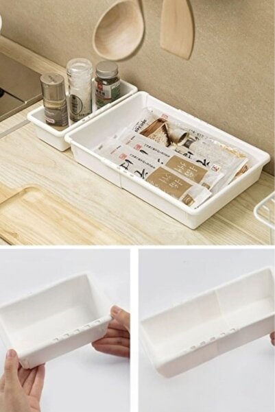 Bayev Flexi Set of 7 Extendable Drawer Organizer Organizer - Makeup Kitchen Jewelry Cabinet Organizer Set