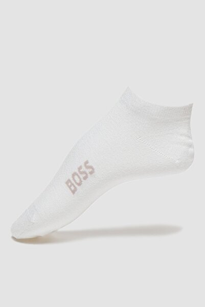 BOSS , Set de sosete pana la glezna - 2 perechi, Alb optic, 39-42