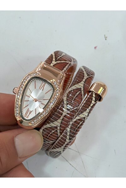 LOOQ Leather Plated Special Snake Model Women's Wristwatch