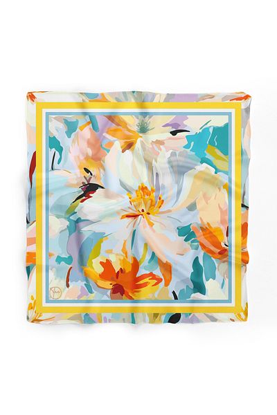TUA İPEK Sunlight Garden Model 55x55cm Bandana/Eșarfă