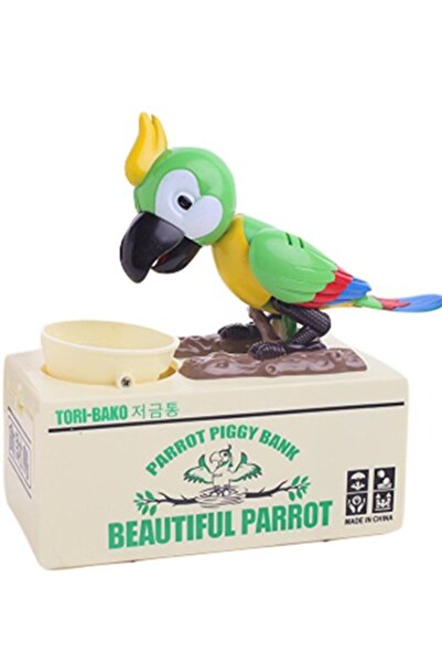 OEM Касичка Забавен зелен папагал