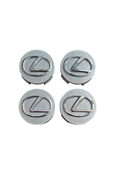 MAF Σετ 4 καπάκια ζαντών Lexus 62mm Ασημί