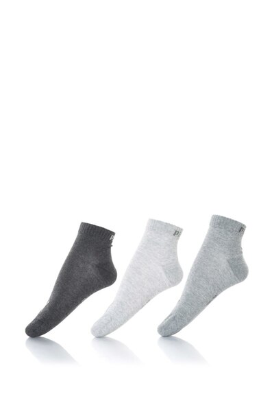 Puma , Set de sosete scurte - 3 perechi, Gri, 43-46