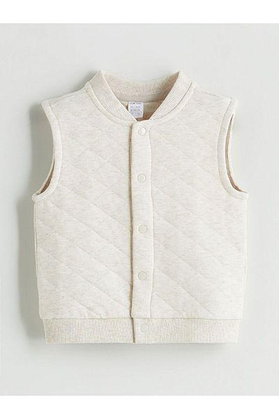LC Waikiki Lcw Baby College Collar Quilted Baby Boy Vest