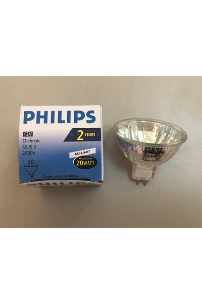 Philips 2 ADET 12V 50W MR 16 HALOJEN LAMBA ÇAP:50mm