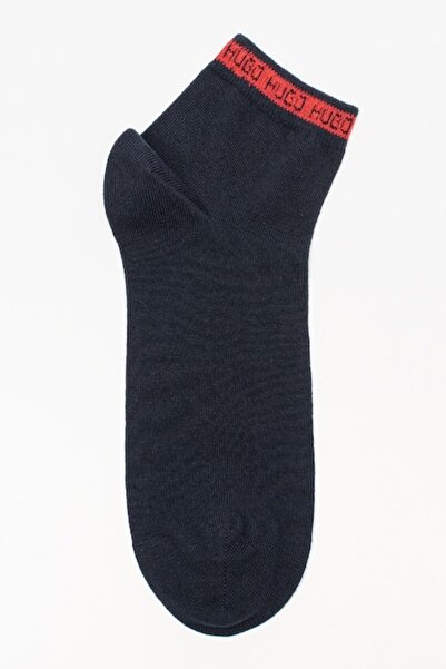 HUGO , Set of short socks in cotton blend - 2 pairs, Navy Blue, 39-42
