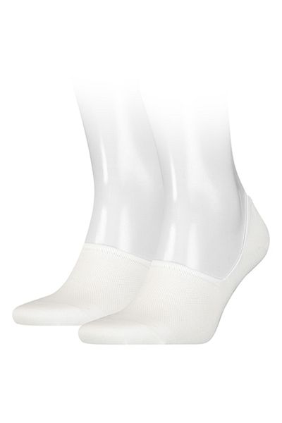 Calvin Klein , Set of very short unisex socks - 2 pairs, White, EU 39-42