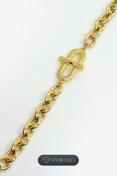 Çelik Altın Renk Bileklik