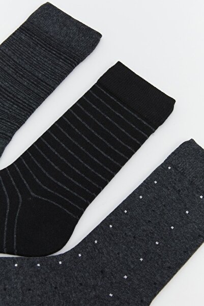 LC Waikiki - Set of long socks - 5 pairs, Black, Dark Gray, 43-45