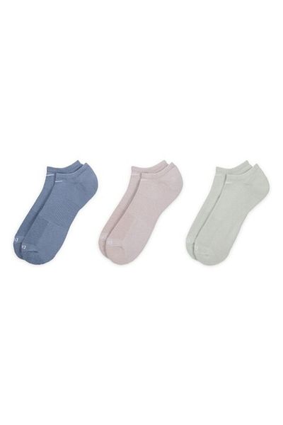 Nike , Set of unisex ankle socks for fitness - 3 pairs, Multicolor, S