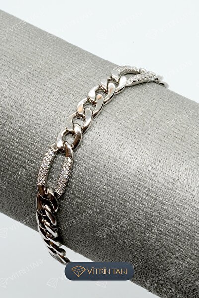 XUPING JEWELRY Ezme Zincir Model Gümüş Renk 14K Xuping VIP Bileklik