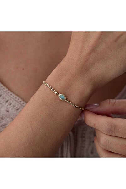 Cherry by Özkonak Halat Su Yeşili Vintage Bileklik