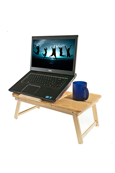 SDX Market Masă pliabilă din lemn cu unghi reglabil pentru laptop de 17"