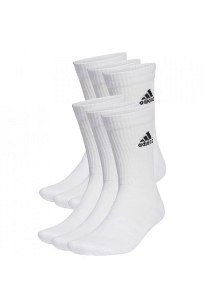 adidas Set 6 perechi șosete Cushioned Crew, alb, 43-45